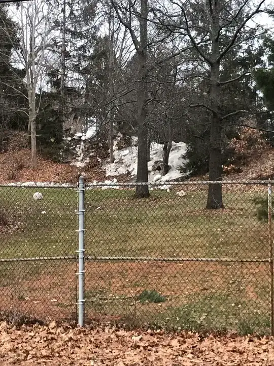 Random patch of snow