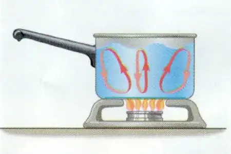 Convection in pot of water