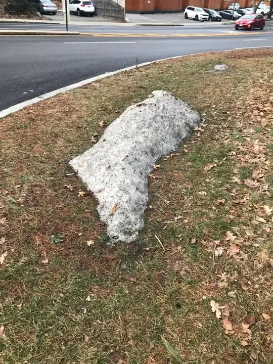 Random patch of snow