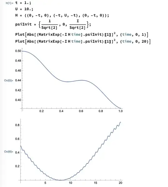 Plots from Mathematica for toy model