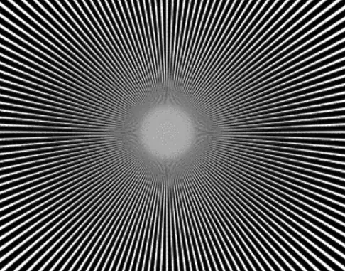 Radial Moire pattern