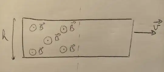 derivation of Faraday's law in a specific configuration