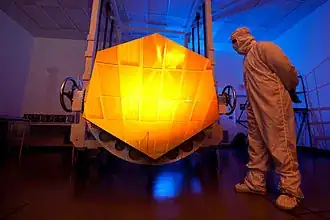 Gold-coated mirror