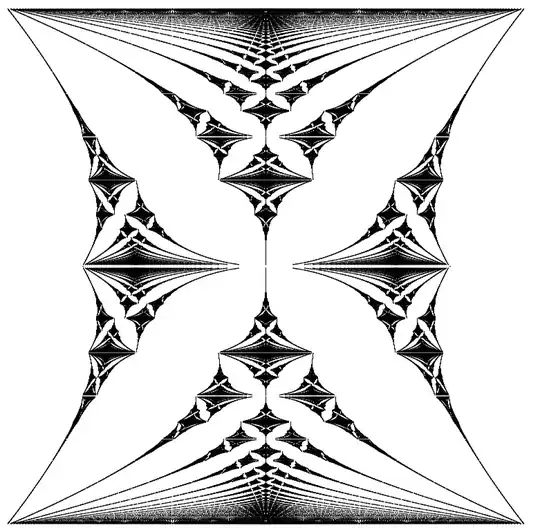 Hofstadter butterfly, monochrome