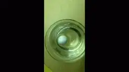 Cork floating to the side (GIF)