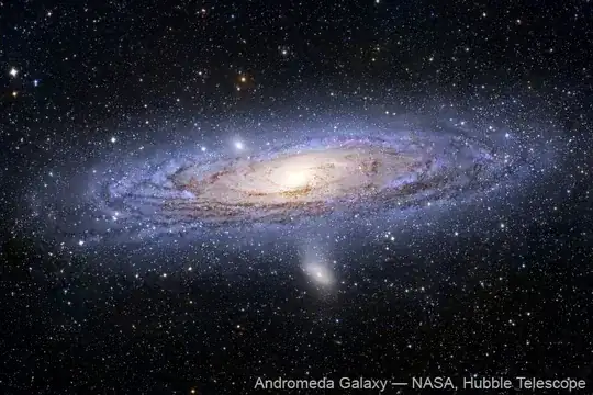 Andromeda Image taken using HST