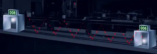 picture of moving clock with bouncing light beam