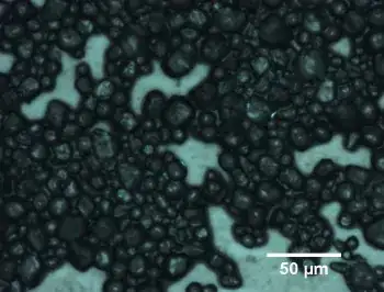 microscopic view of oobleck