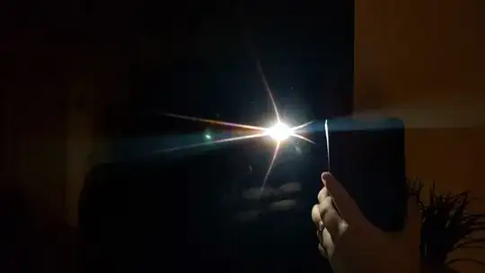 Closest picture, where some curvature is visible