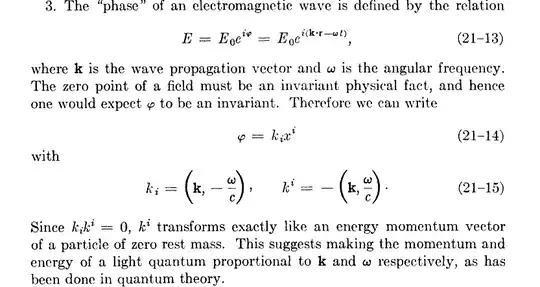 fourvector for E