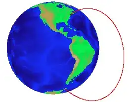 A magnetic field line exiting at Galindez Island, as given by the IGRF-12 at 20170315T173300, landing somewhere in New England.