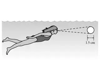 Looking at air bubble underwater