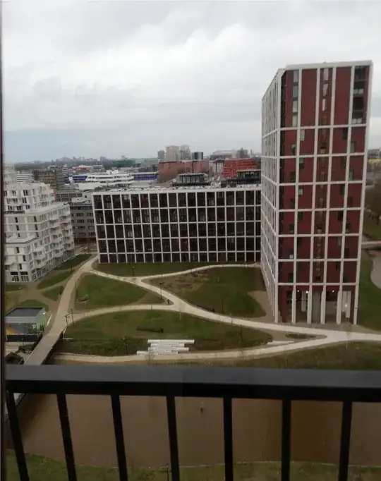 This building is in my front view.