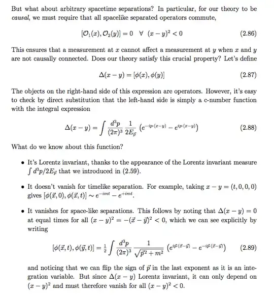 This is a screen shot of one page in David Tong's QFT notes.