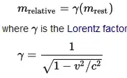 relativistic mass