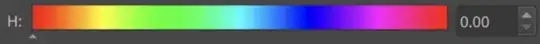 photoshop hue selection