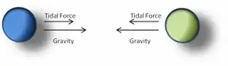 gravitating test particles