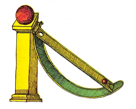 A magnetic brings a ball up a hole, and then drops it through a hole.