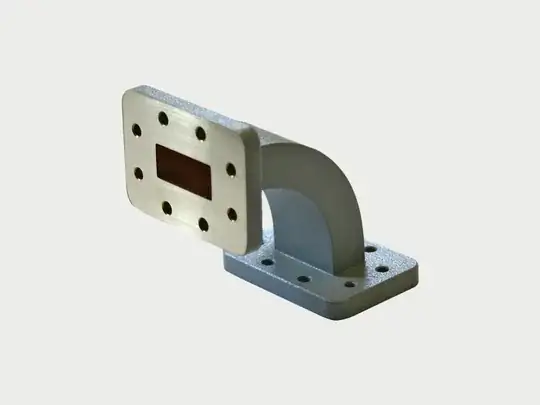 90 degree microwave waveguide bend