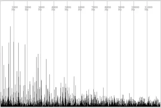 power spectrum with air