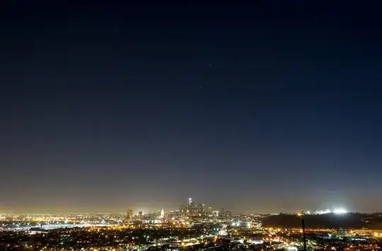 Night sky of a city. No stars to be seen