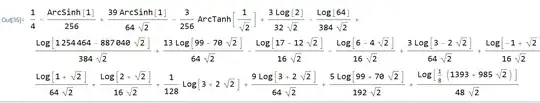 Analytical expression for I_{d=4}