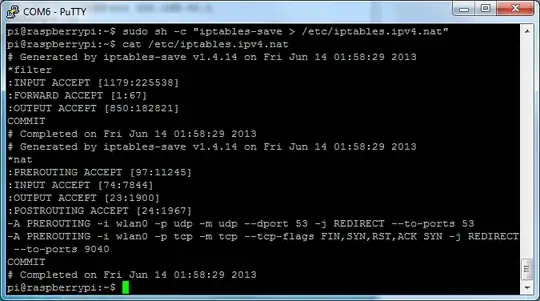 screenshot of terminal after restart
