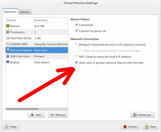 VMware settings