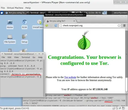 VMware with security onion inside
