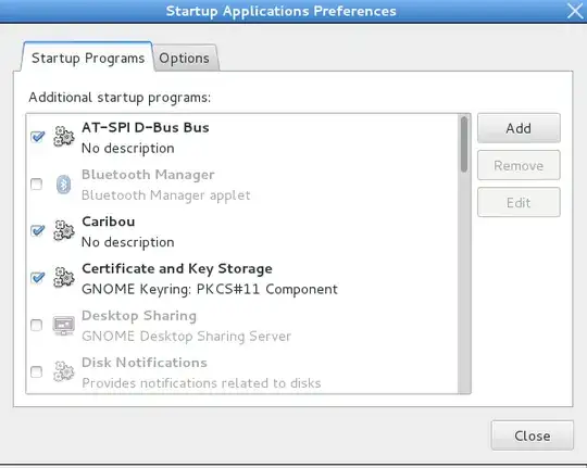 startup applications preferences 