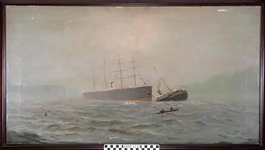 Collision of the SS City of Chester and the RMS Oceanic