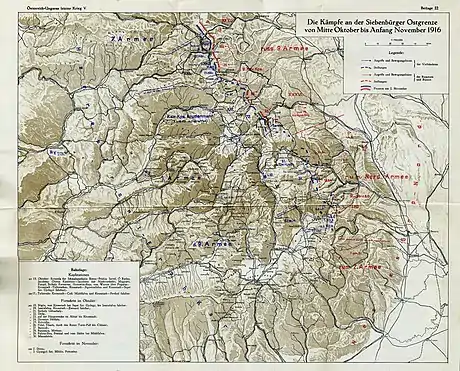A map of the northeastern border of Romania, with the positions of military units indicated