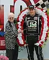 2017 National Short Track Championship winner Alex Prunty (right) with owner Jody Deery