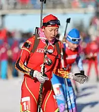 Ding Yuhuan at Single Mixed Relay