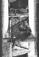 Window, 2009, charcoal, 100 x 70 cm