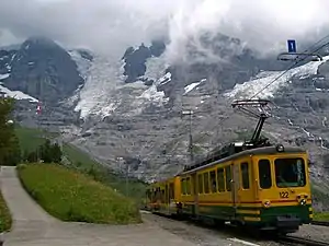 The Eiger Glacier and the Wengernalpbahn, Wengernalp, Switzerland