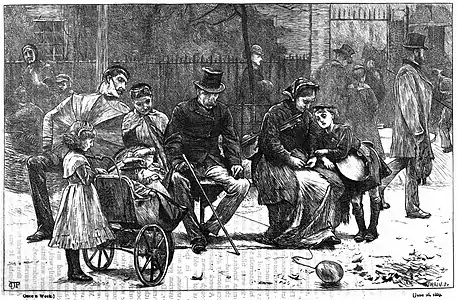 A seat in the park-The illustration as published