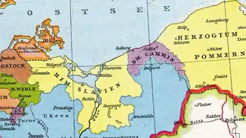 Territory (violet) about 1250