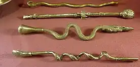 Silver Bombillas ca. 1840 at the Museo Histórico Cornelio de Saavedra, Buenos Aires, Argentina