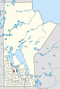 Location of the RM of Ste. Rose in Manitoba