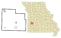 Location of Umber View Heights, Missouri