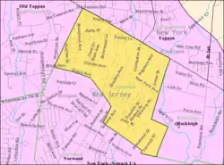 Census Bureau map of Northvale, New Jersey