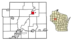 Location of Cornell in Chippewa County, Wisconsin.