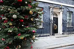 Tree and wreath provided by winners from Dartmoor in Devon, 2019.
