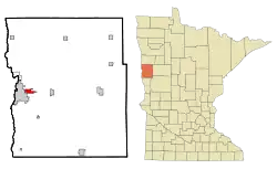 Location in Minnesota