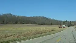 Corn harvest in the Big Bottom, east of Stockport
