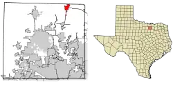 Location of Pilot Point in Denton County, Texas