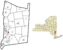 Location of Titusville, New York