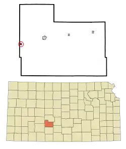 Location within County and Kansas