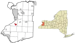 Location within Erie County and New York